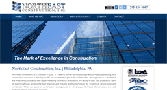 Desktop Screenshot of northeastconstructioninc.com